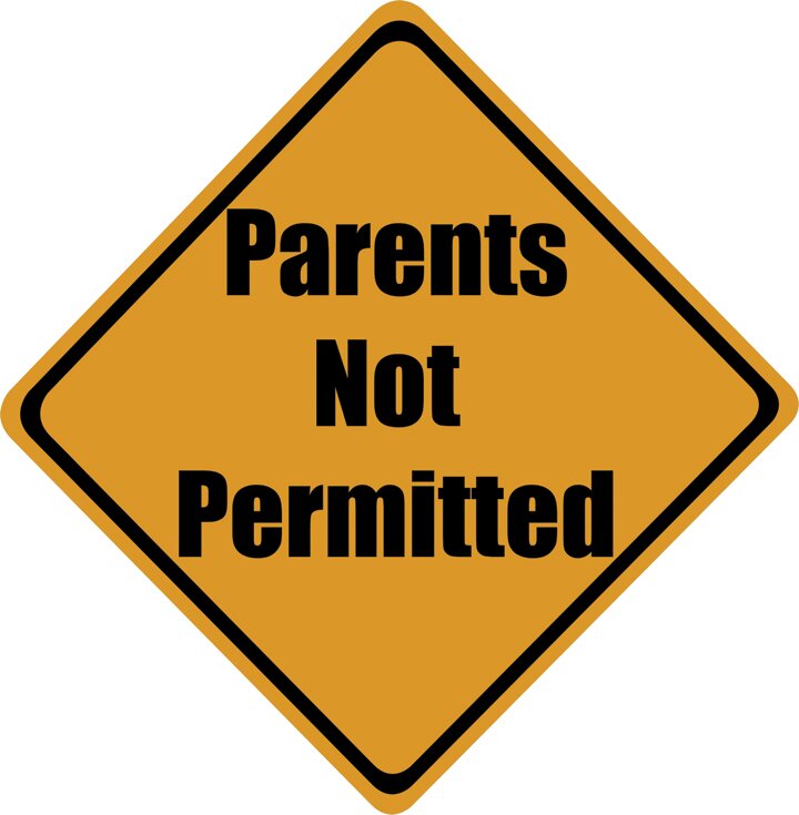 Wallhogs Parents Not Permitted Sign Wall Decal | Wayfair
